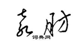 梁錦英袁肪草書個性簽名怎么寫