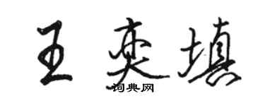 駱恆光王奕填行書個性簽名怎么寫