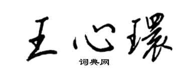 王正良王心環行書個性簽名怎么寫