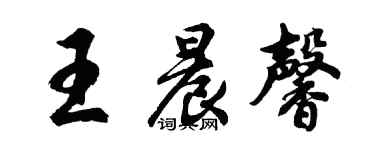 胡問遂王晨馨行書個性簽名怎么寫