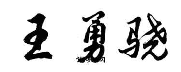 胡問遂王勇驍行書個性簽名怎么寫