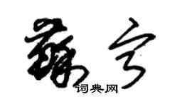 朱錫榮蘇寧草書個性簽名怎么寫