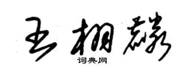 朱錫榮王栩麟草書個性簽名怎么寫