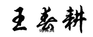 胡問遂王春耕行書個性簽名怎么寫