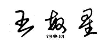 朱錫榮王敏星草書個性簽名怎么寫