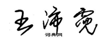 朱錫榮王沛霓草書個性簽名怎么寫