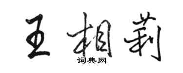 駱恆光王相莉行書個性簽名怎么寫