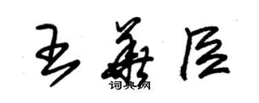 朱錫榮王華臣草書個性簽名怎么寫