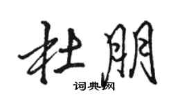 駱恆光杜朋行書個性簽名怎么寫