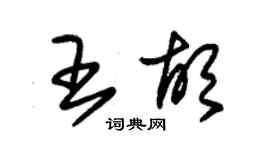 朱錫榮王胡草書個性簽名怎么寫