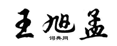 胡問遂王旭孟行書個性簽名怎么寫