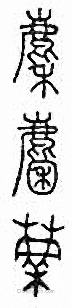 金石大字典的篆刻印章麇