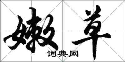 胡問遂嫩草行書怎么寫