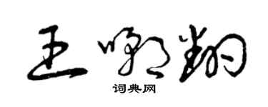 曾慶福王嘲翻草書個性簽名怎么寫