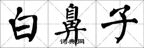 翁闓運白鼻子楷書怎么寫