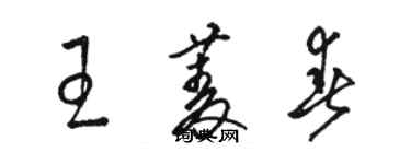 駱恆光王菱春草書個性簽名怎么寫