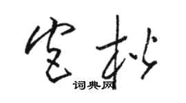駱恆光宮楷草書個性簽名怎么寫