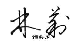 駱恆光林莉草書個性簽名怎么寫