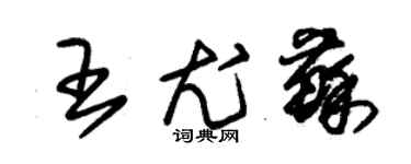 朱錫榮王尤蘇草書個性簽名怎么寫
