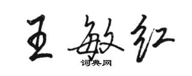 駱恆光王敏紅行書個性簽名怎么寫