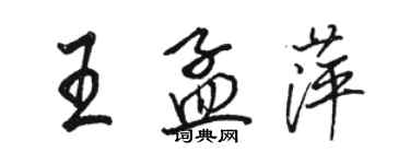 駱恆光王孟萍行書個性簽名怎么寫