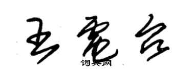 朱錫榮王電台草書個性簽名怎么寫