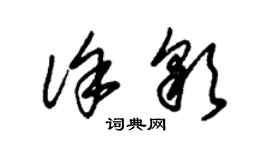 朱錫榮徐彩草書個性簽名怎么寫