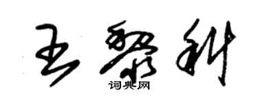 朱錫榮王黎科草書個性簽名怎么寫