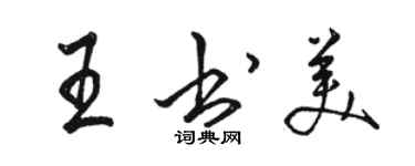 駱恆光王書美行書個性簽名怎么寫