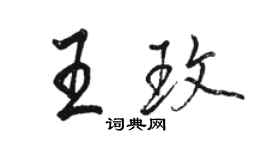 駱恆光王玫行書個性簽名怎么寫