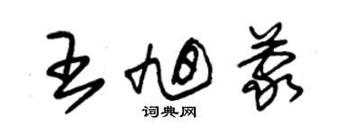 朱錫榮王旭蒙草書個性簽名怎么寫