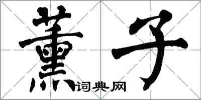 翁闓運薰子楷書怎么寫