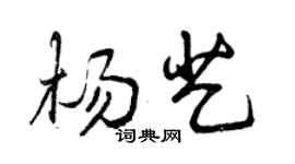 曾慶福楊藝行書個性簽名怎么寫