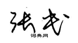 朱錫榮張民草書個性簽名怎么寫