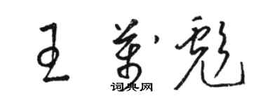 駱恆光王萬彪草書個性簽名怎么寫