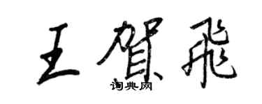 王正良王賀飛行書個性簽名怎么寫