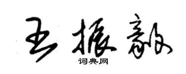 朱錫榮王振毅草書個性簽名怎么寫