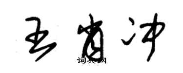 朱錫榮王肖沖草書個性簽名怎么寫