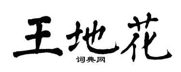 翁闓運王地花楷書個性簽名怎么寫