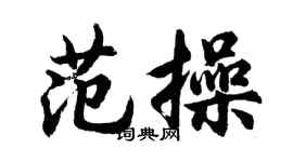 胡問遂范操行書個性簽名怎么寫