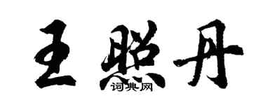 胡問遂王照丹行書個性簽名怎么寫