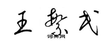 梁錦英王繁民草書個性簽名怎么寫