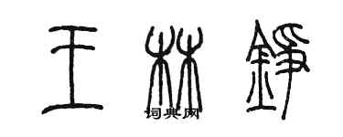 陳墨王林錚篆書個性簽名怎么寫