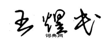 朱錫榮王煜民草書個性簽名怎么寫