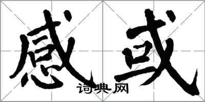 翁闓運感或楷書怎么寫