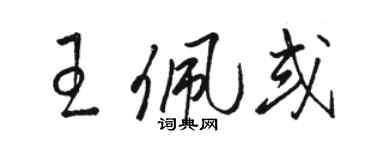 駱恆光王佩或草書個性簽名怎么寫