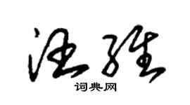 朱錫榮汪維草書個性簽名怎么寫