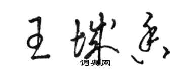 駱恆光王城香草書個性簽名怎么寫