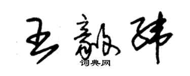 朱錫榮王毅緯草書個性簽名怎么寫