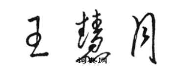 駱恆光王慧月草書個性簽名怎么寫